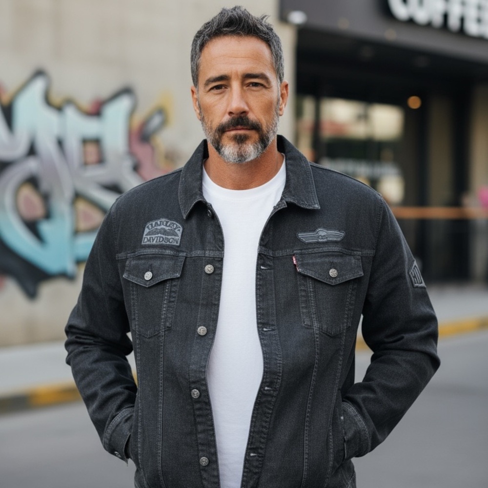 Harley-Davidson Charcoal Denim‎ Jacket